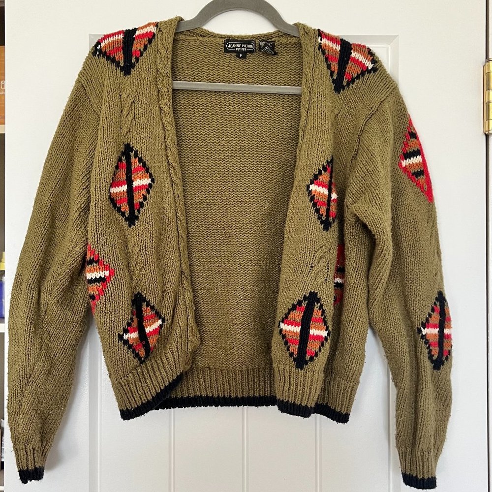 Vintage Jeanne Pierre Petite cardigan sweater